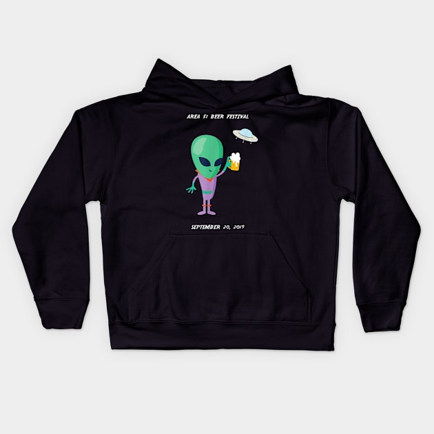 Area 51 Beer Festival They Cannot Stop Us From Drinking Kids Hoodie by nellieuyangela